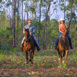 Marlow Country couple riding in the bush